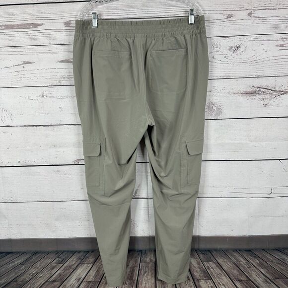 Athleta Pants womens 16 Beige Chelsea Cargo Pull on Stretch Light Weight - Picture 4 of 15